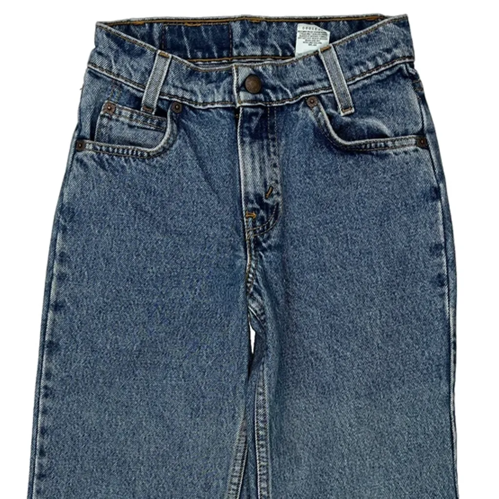 Age 8 Levis Jeans - Medium Blue Cotton - Image 5