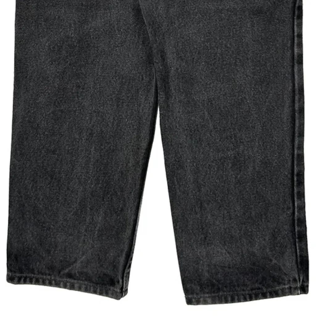 Age 8 Levis Jeans - Medium Black Cotton - Image 4