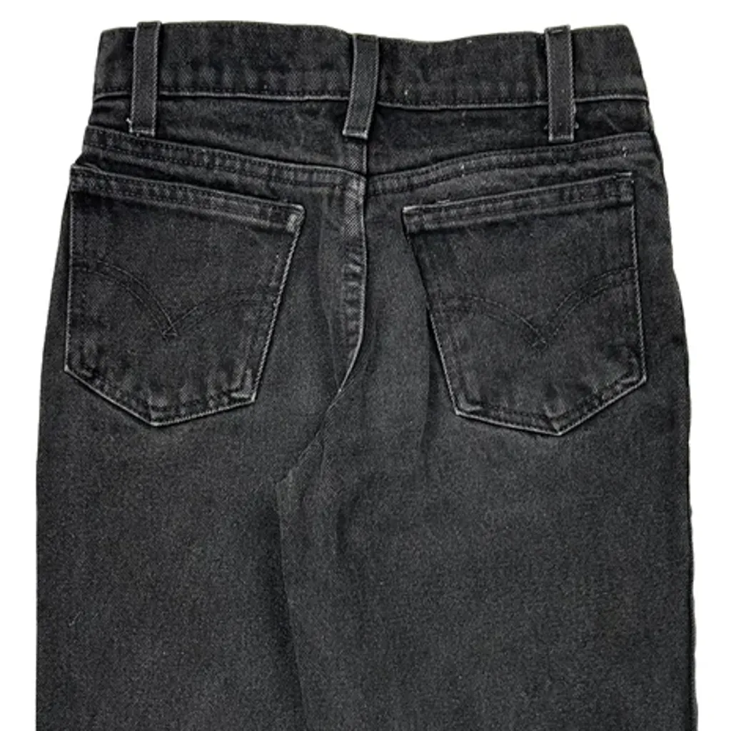 Age 8 Levis Jeans - Medium Black Cotton - Image 5