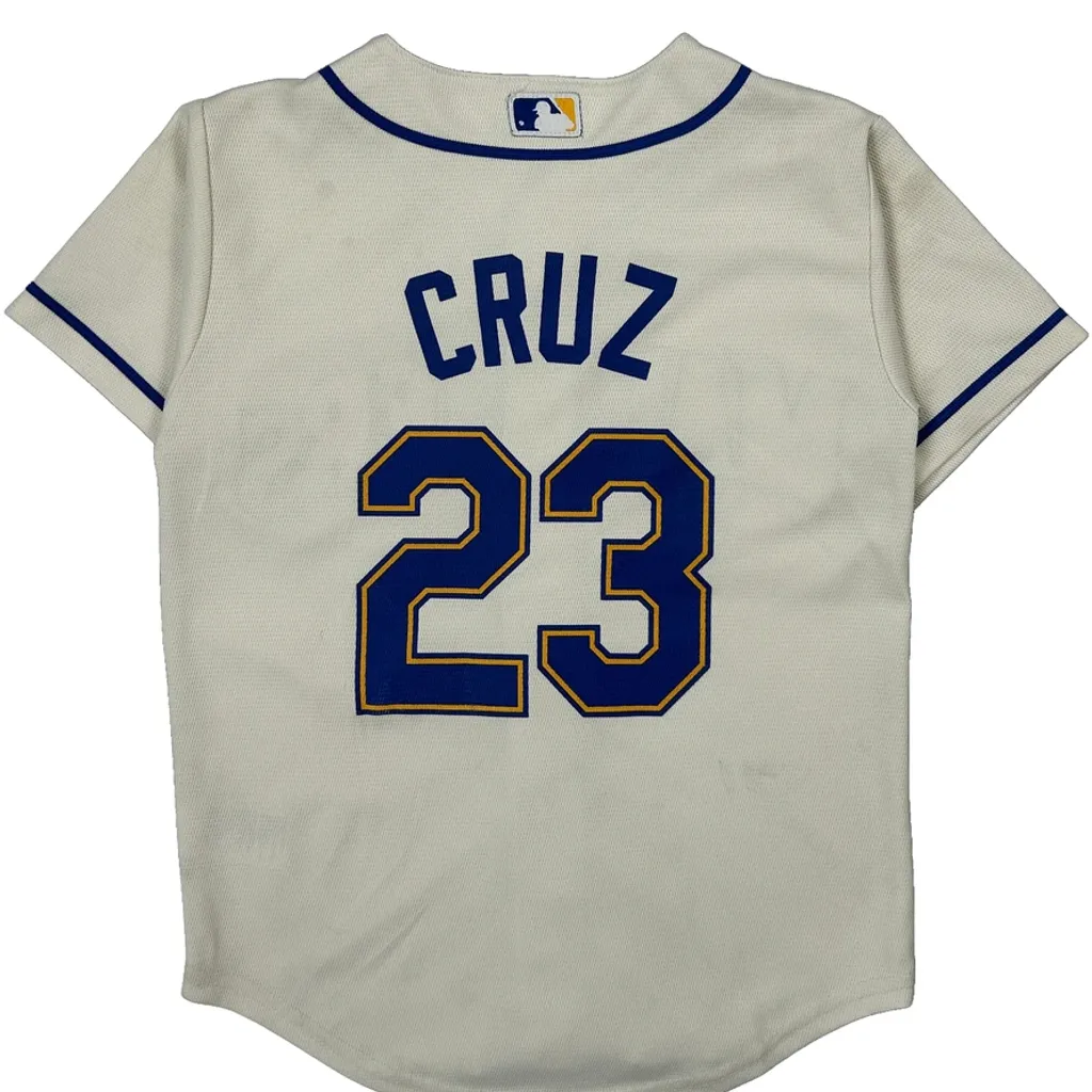 Age 8 Majestic Mlb Jersey - Small White Polyester - Image 7