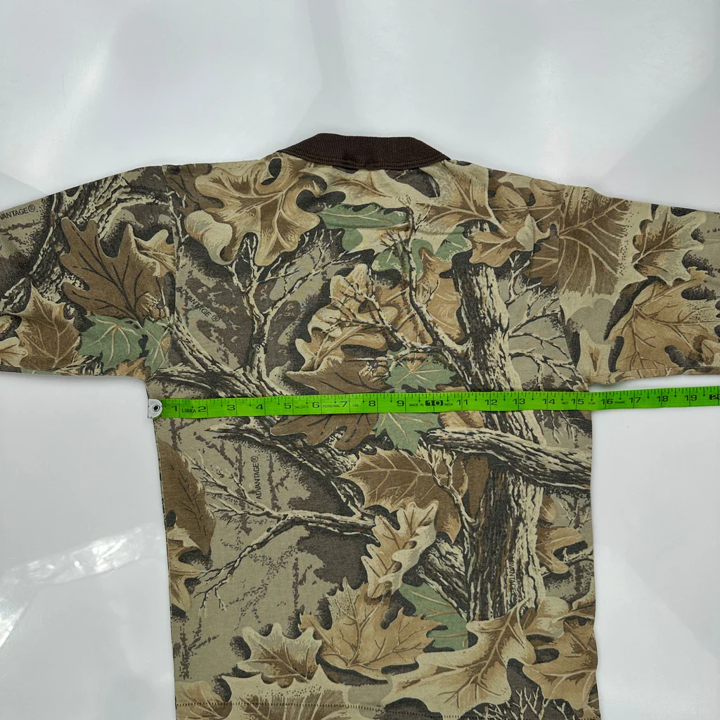 Age 8 Mossy Oak Long Sleeve T-Shirt - Small Camo Cotton - Image 3