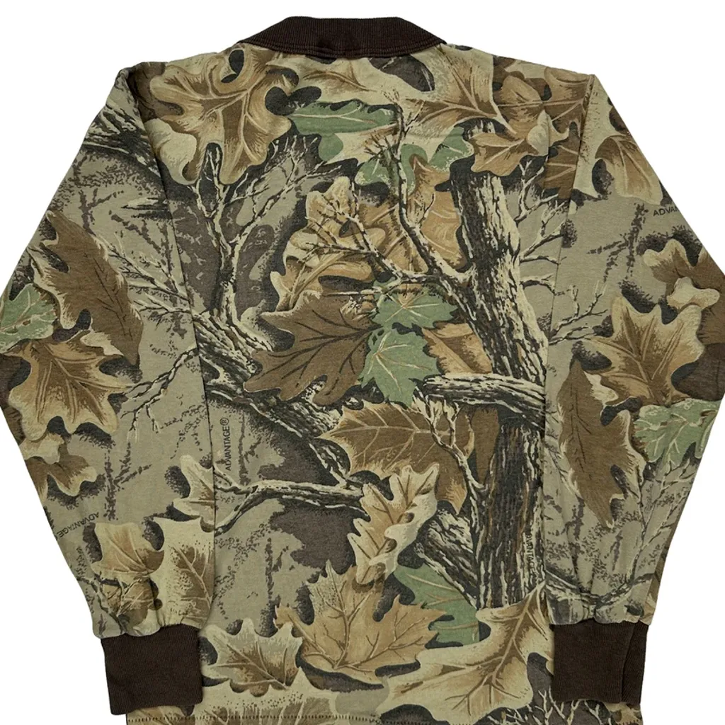Age 8 Mossy Oak Long Sleeve T-Shirt - Small Camo Cotton - Image 6