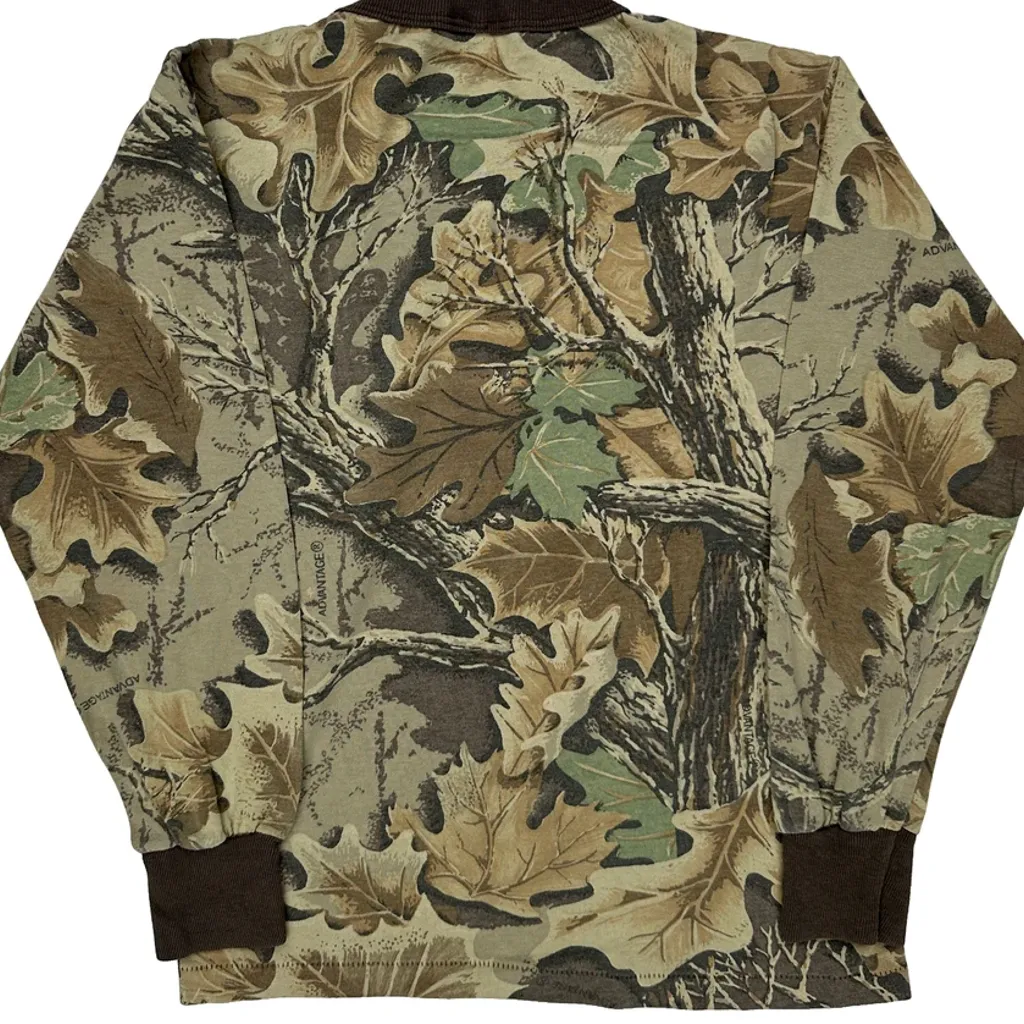Age 8 Mossy Oak Long Sleeve T-Shirt - Small Camo Cotton - Image 7