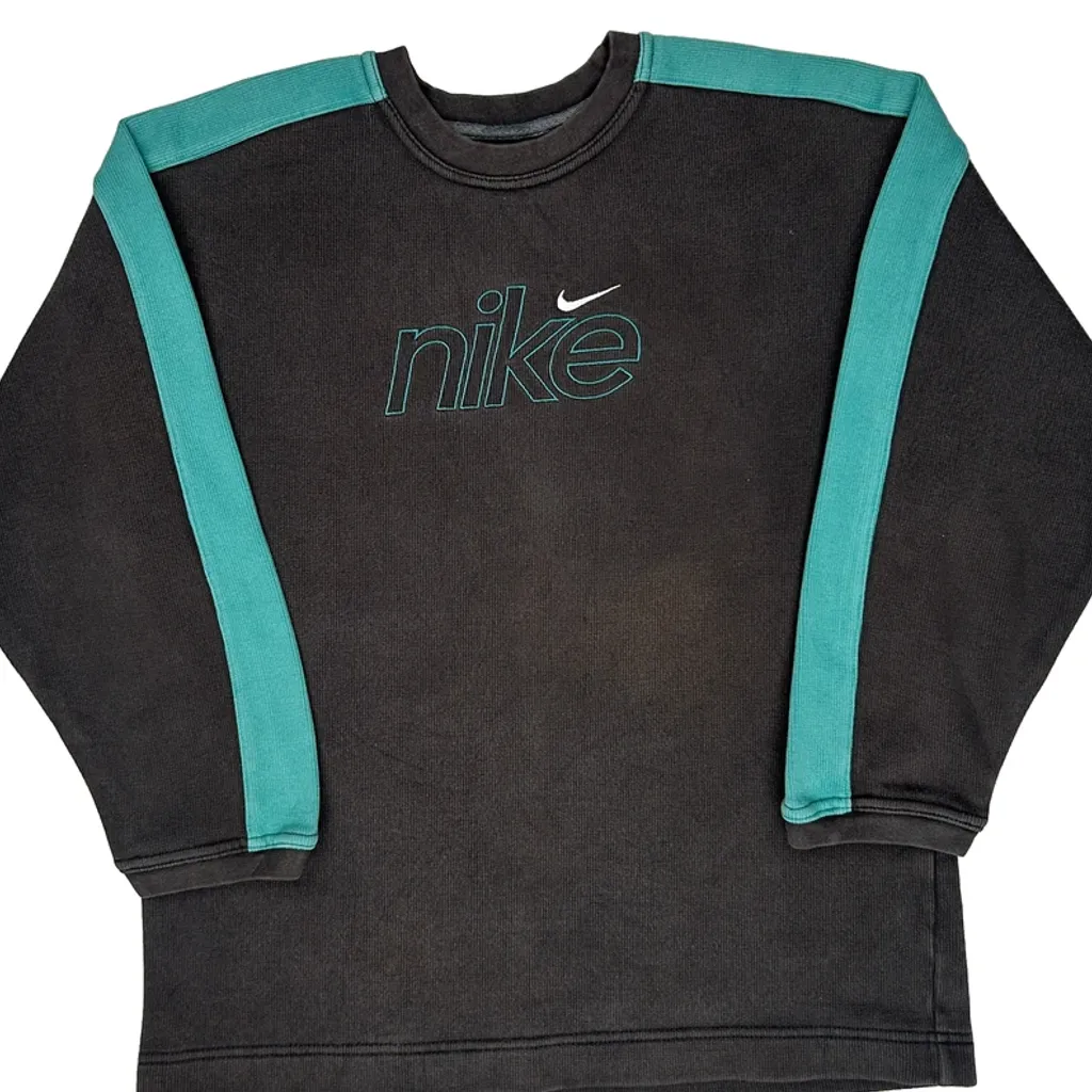 Age 8 Nike Spellout Sweatshirt - Small Black Cotton - Image 5