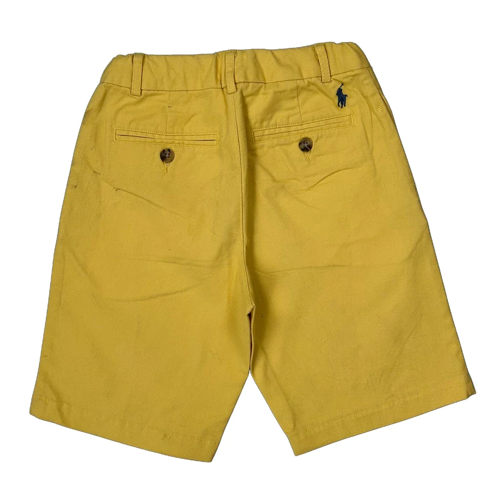 Age 8 Polo By Ralph Lauren Chino Shorts - Mediumw 8L Yellow Cotton