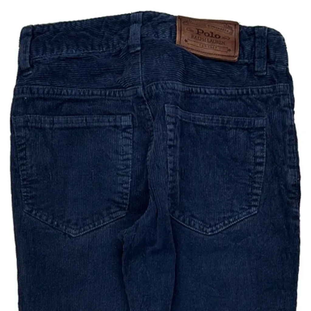Age 8 Polo By Ralph Lauren Cord Trousers - Small Blue Corduroy - Image 8