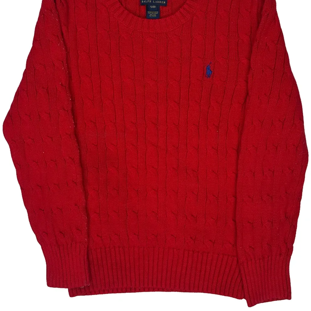 Age 8 Polo By Ralph Lauren Jumper - Small Red Cotton - Image 4