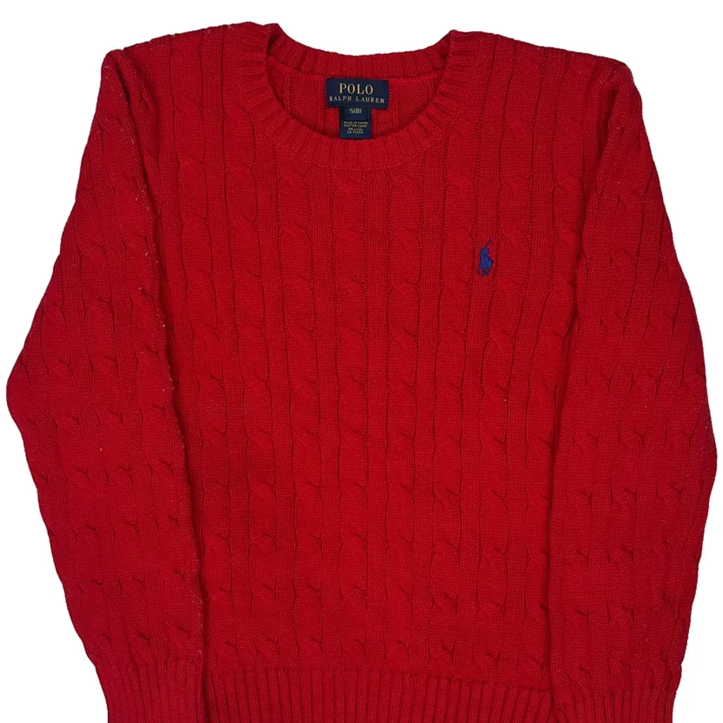 Age 8 Polo By Ralph Lauren Jumper - Small Red Cotton - Image 5