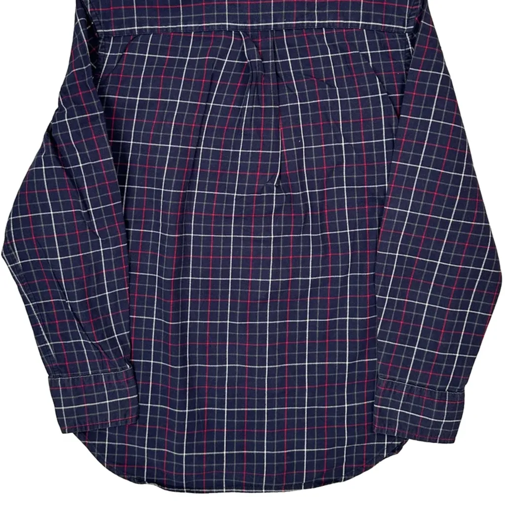 Age 8 Ralph Lauren Checked Shirt - Small Navy Cotton - Image 6