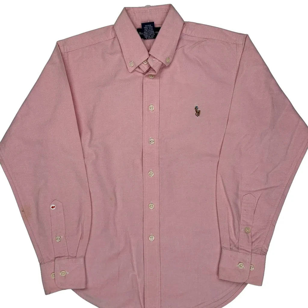 Age 8 Ralph Lauren Shirt - Small Pink Cotton - Image 5