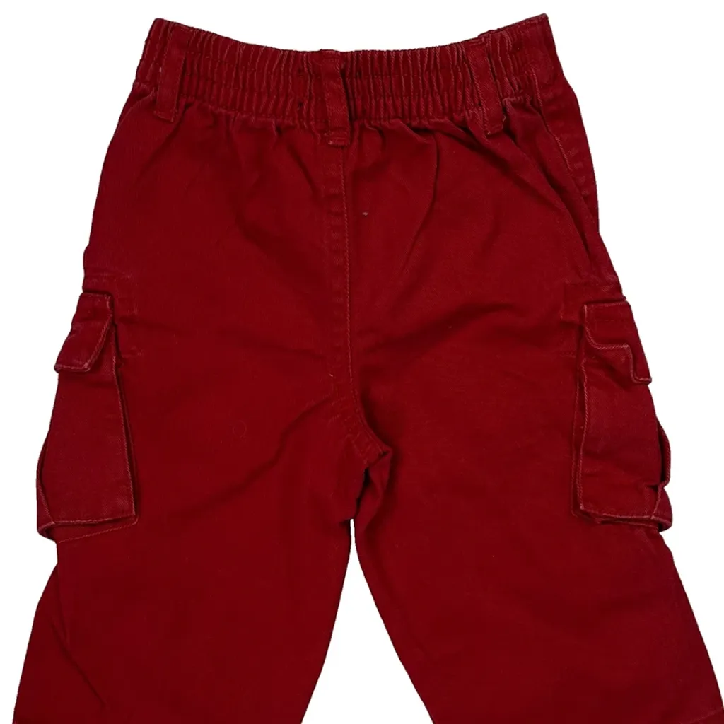 Age 9 Months Polo By Ralph Lauren Cargo Shorts - Xxx-Smallw 6L Red Cotton - Image 6