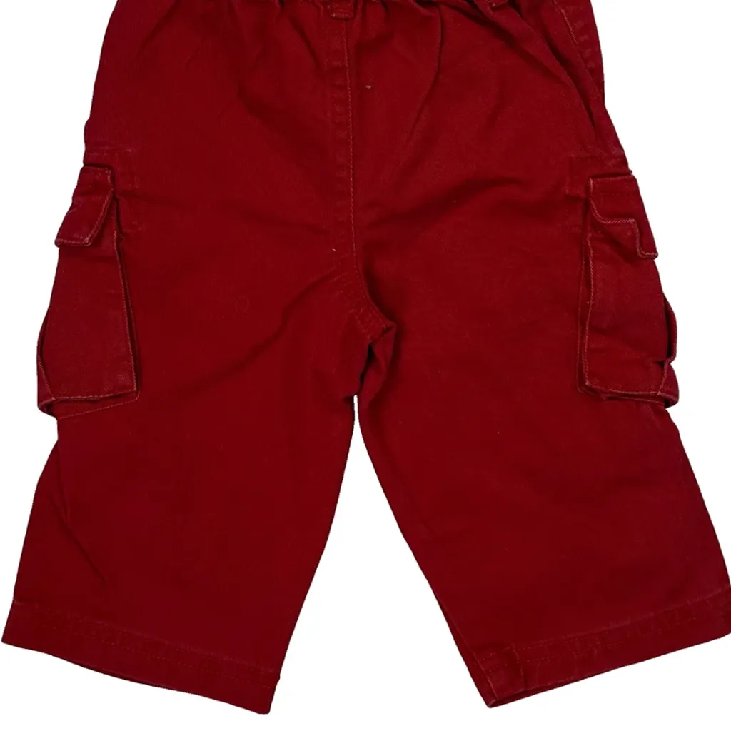 Age 9 Months Polo By Ralph Lauren Cargo Shorts - Xxx-Smallw 6L Red Cotton - Image 7
