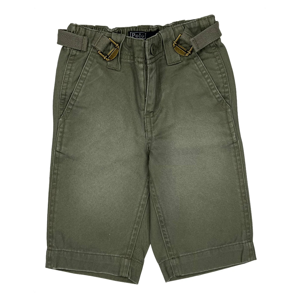 Age 9 Months Polo By Ralph Lauren Chino Shorts - Xxx-Smallw 6L Khaki Cotton - Image 2