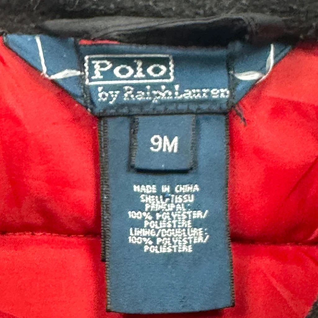 Age 9 Months Polo By Ralph Lauren Puffer - 3XS Black Polyester - Image 3