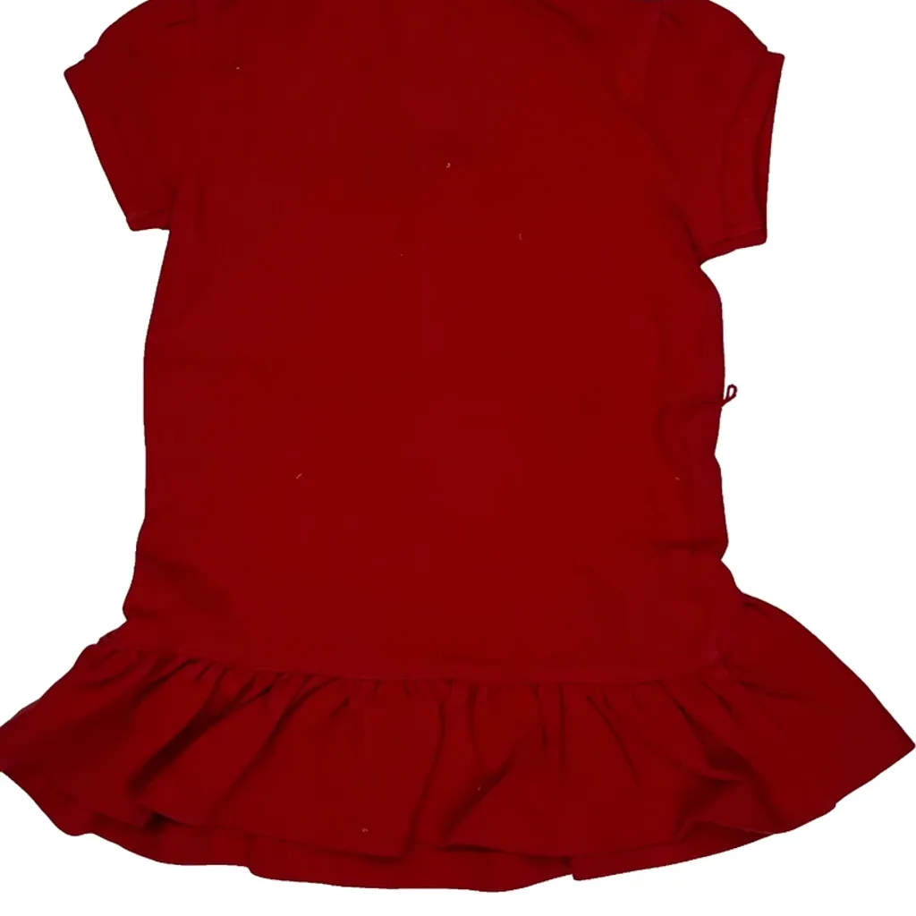 Age 9 Months Ralph Lauren Dress - 3XS Red Cotton - Image 6