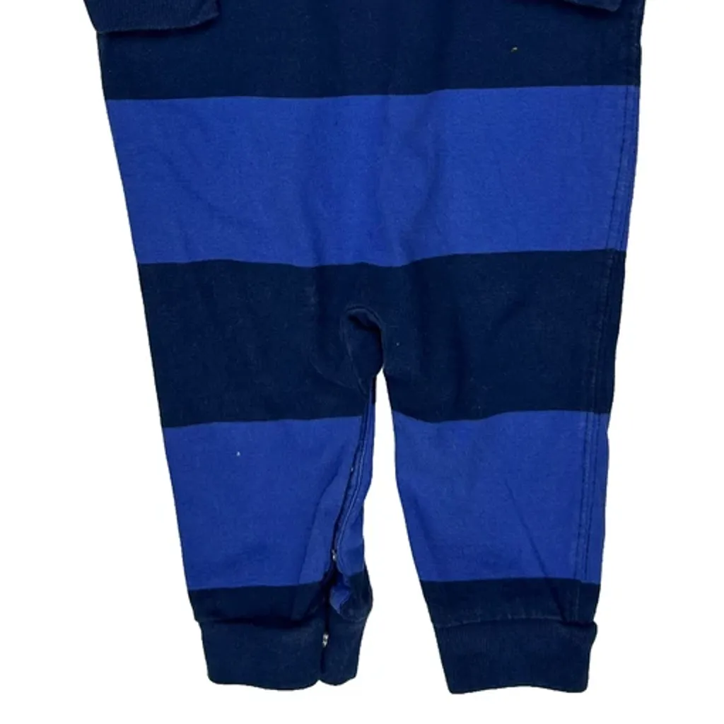 Age 9 Months Ralph Lauren Striped Jumper - 2XS Blue Cotton - Image 7