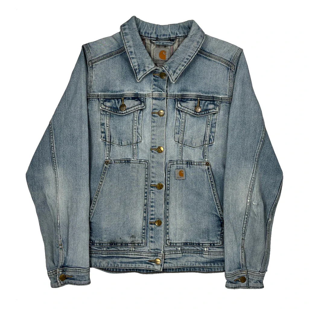 Ages 12 -14 Carhartt Denim Jacket - Large Light Wash Denim