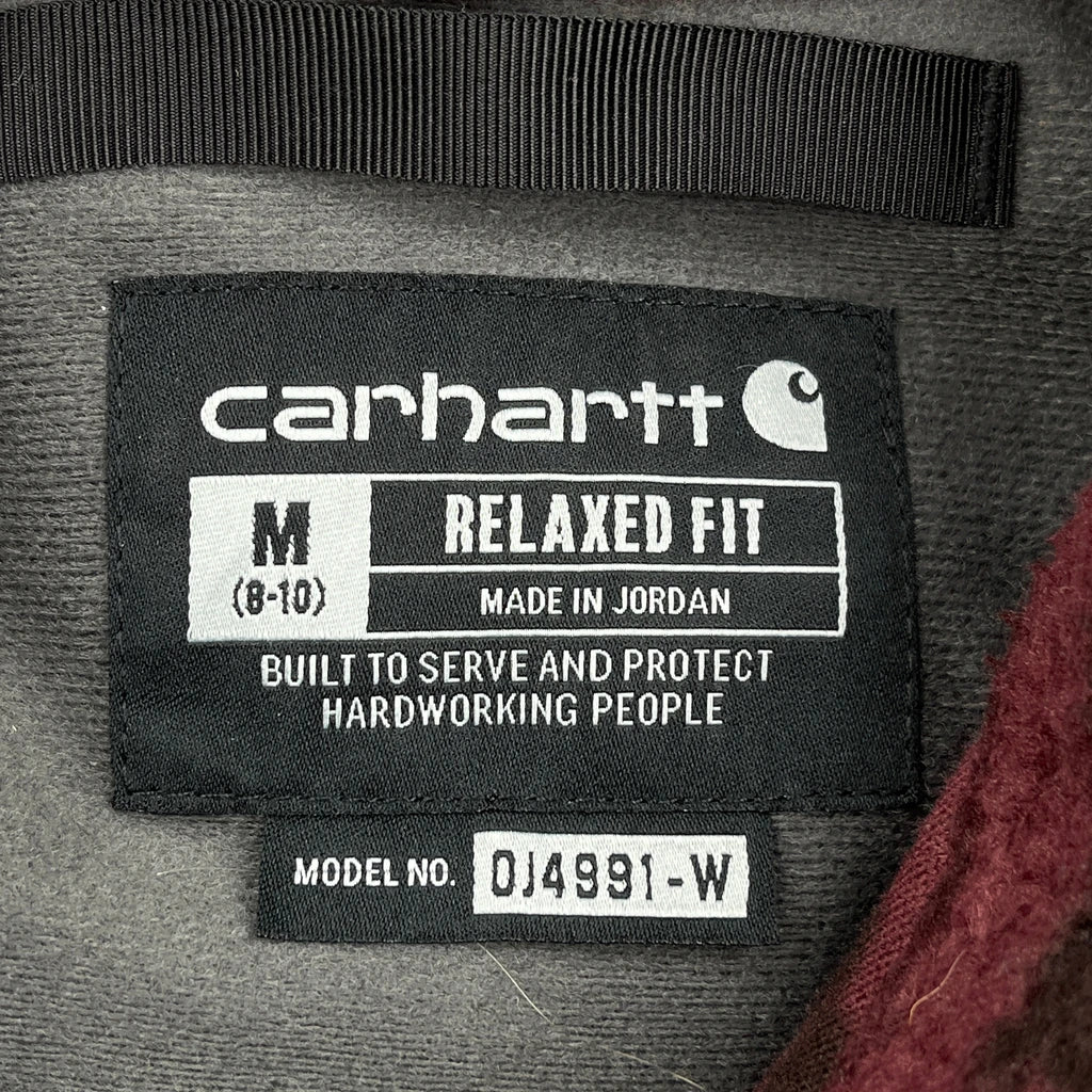 Ages 8 - 10 Carhartt Fleece - Medium Burgundy Polyester - Image 3