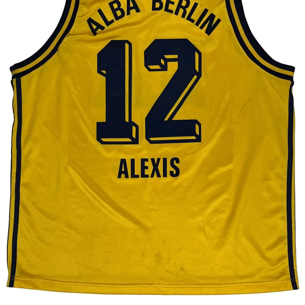 Alba Berlin Adidas Jersey - 2XL Yellow Polyester - Image 8
