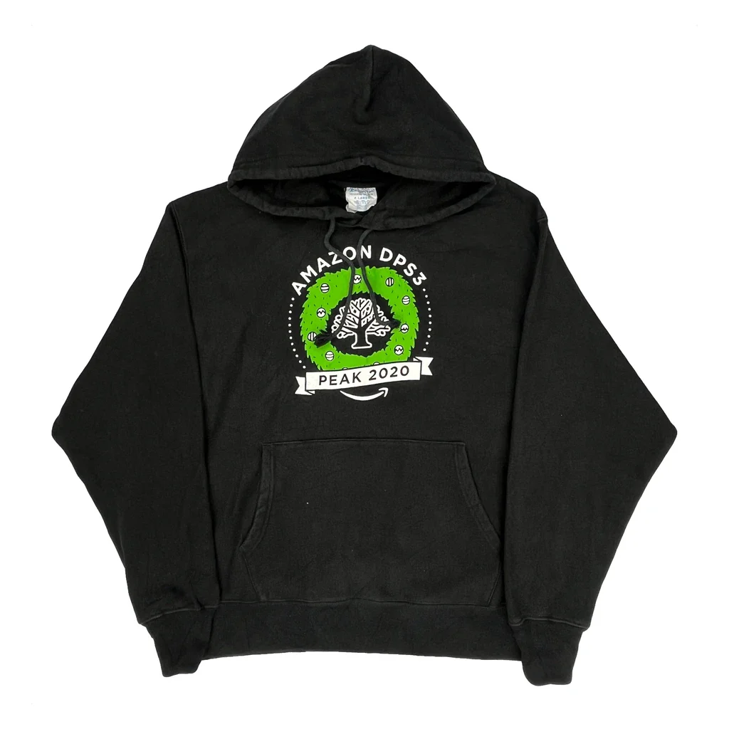 Amazon Dps3 Peak 2020 Champion Graphic Hoodie - XL Black Cotton