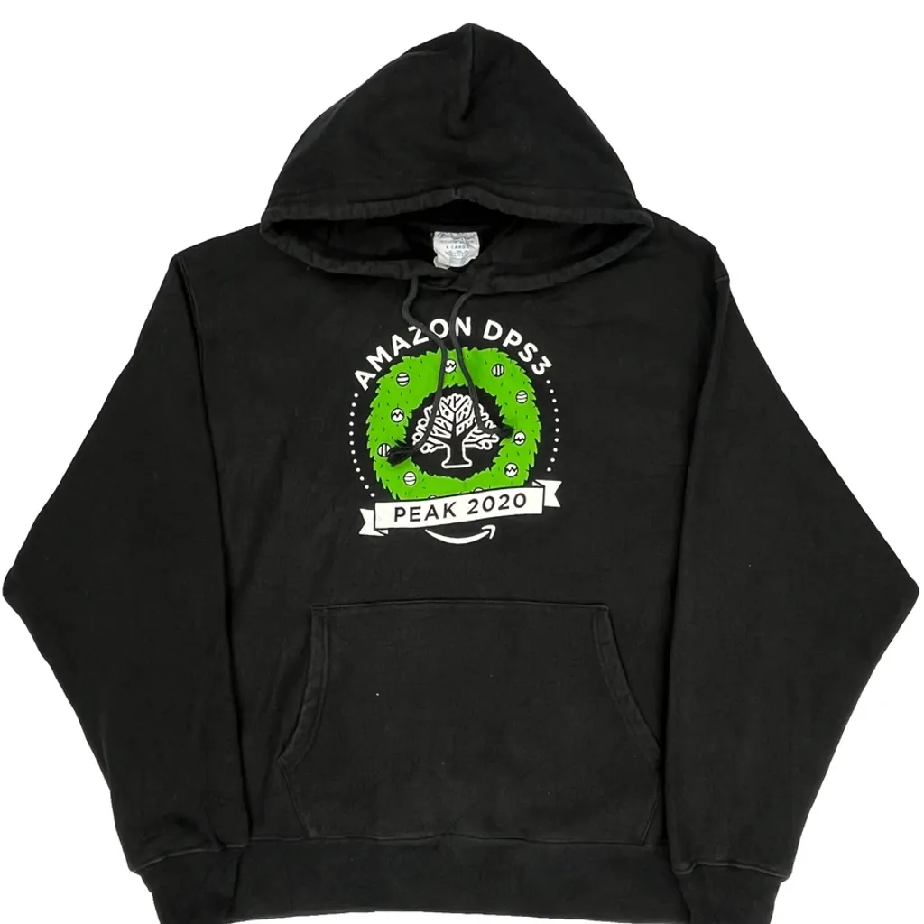Amazon Dps3 Peak 2020 Champion Graphic Hoodie - XL Black Cotton - Image 4