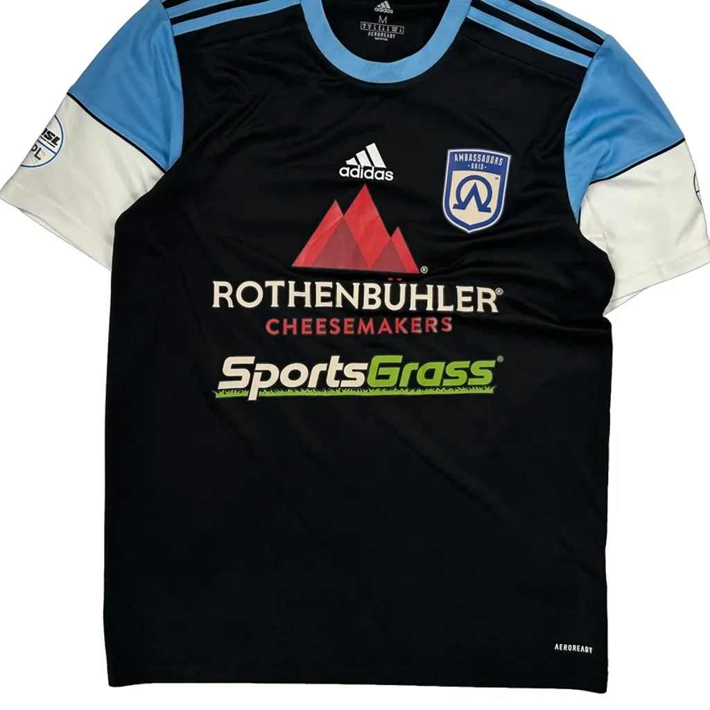 Ambassadors Fc Adidas Football Shirt - Medium White Polyester - Image 5