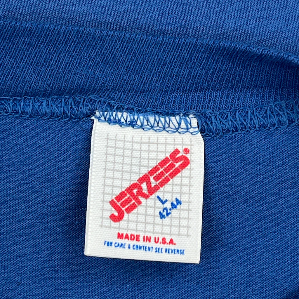 American Cancer Society Jerzees Single Stitch T-Shirt - Large Blue Cotton - Image 3