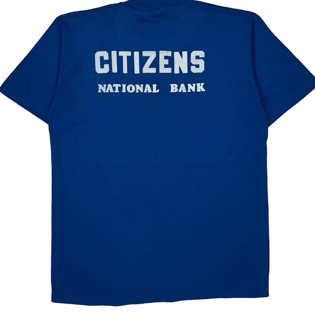 American Cancer Society Jerzees Single Stitch T-Shirt - Large Blue Cotton - Image 7