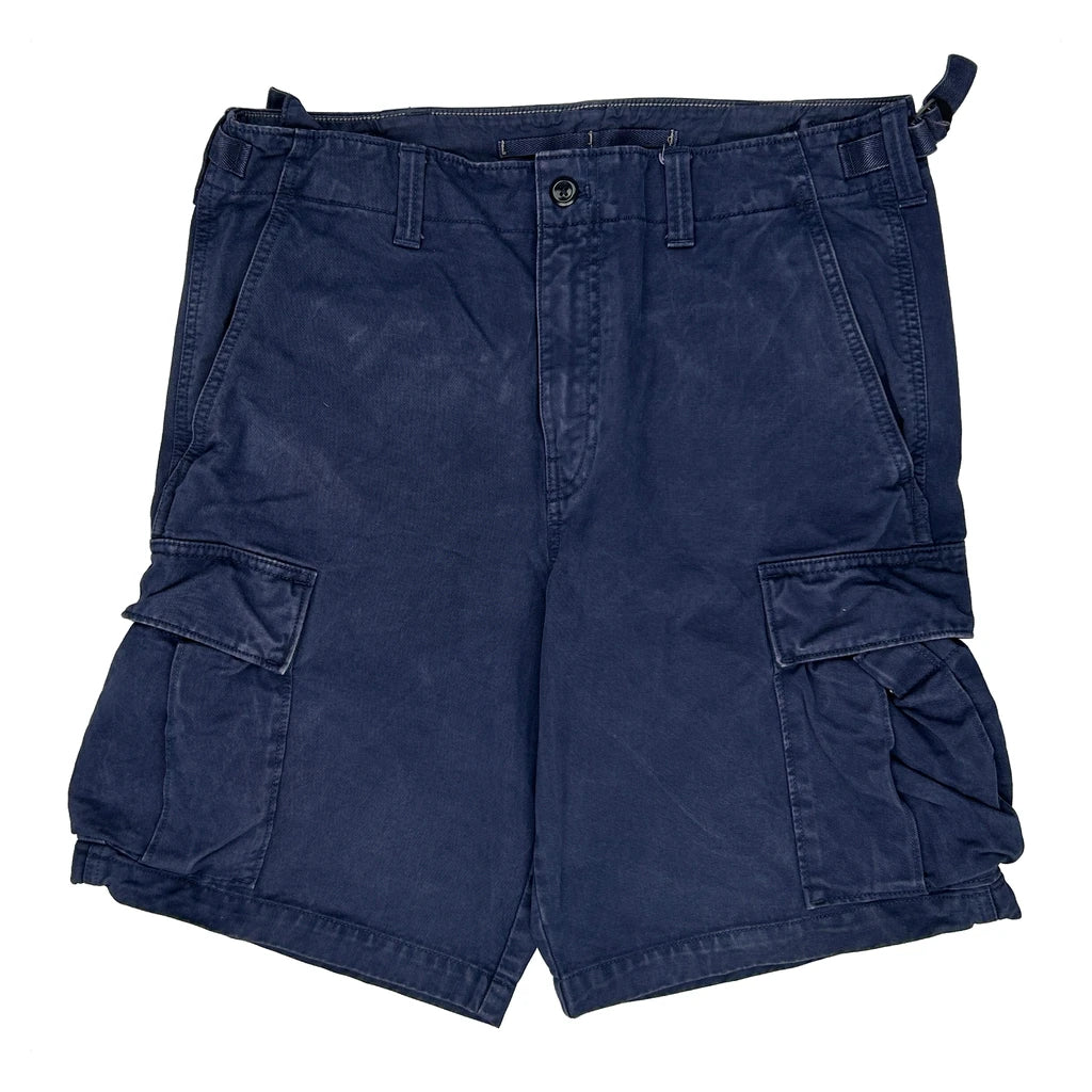 American Eagle Cargo Shorts - 34W 10L Blue Cotton - Image 2