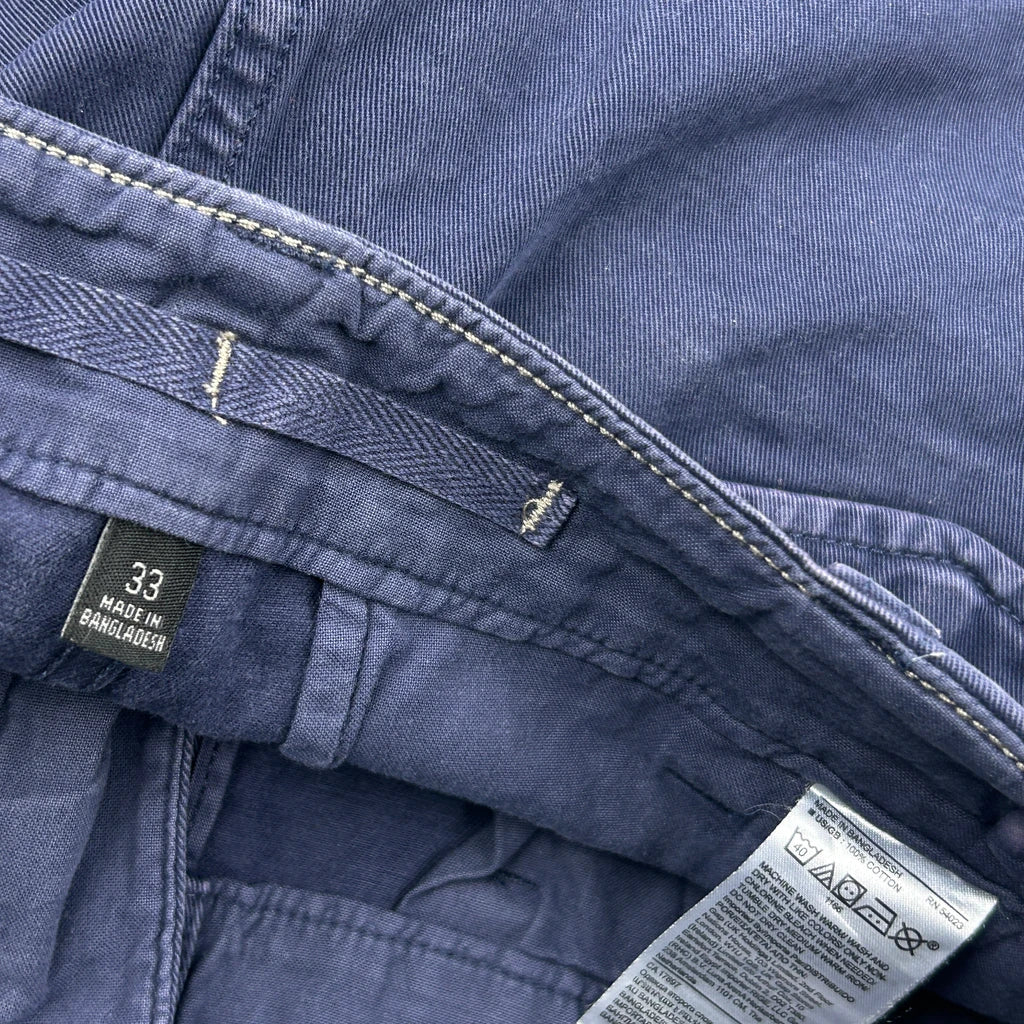 American Eagle Cargo Shorts - 34W 10L Blue Cotton - Image 6