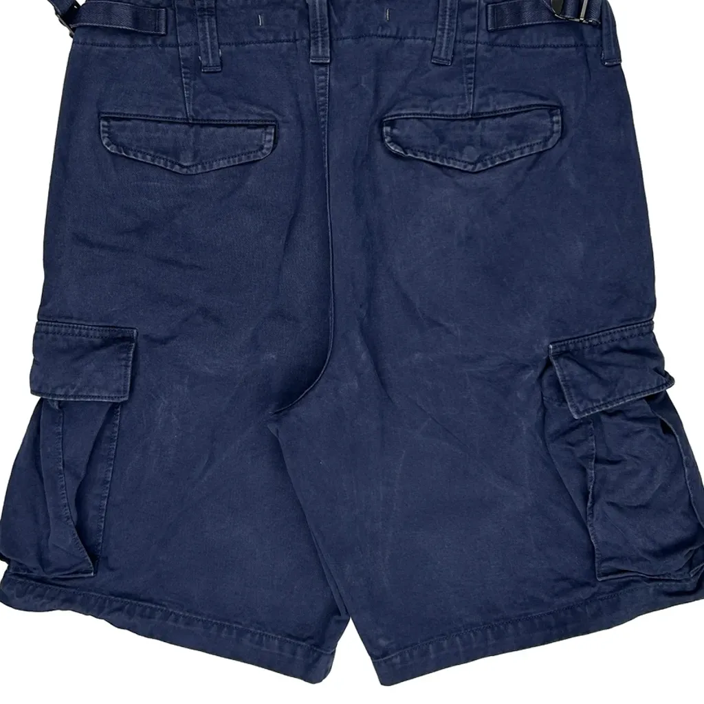 American Eagle Cargo Shorts - 34W 10L Blue Cotton - Image 8