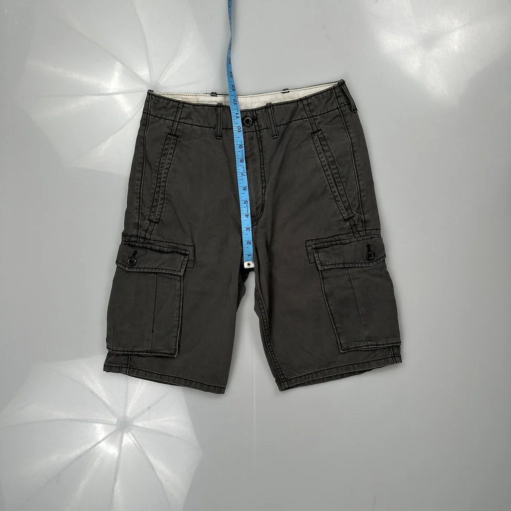 American Eagle Cargo Shorts - 29W 10L Grey Cotton - Image 4