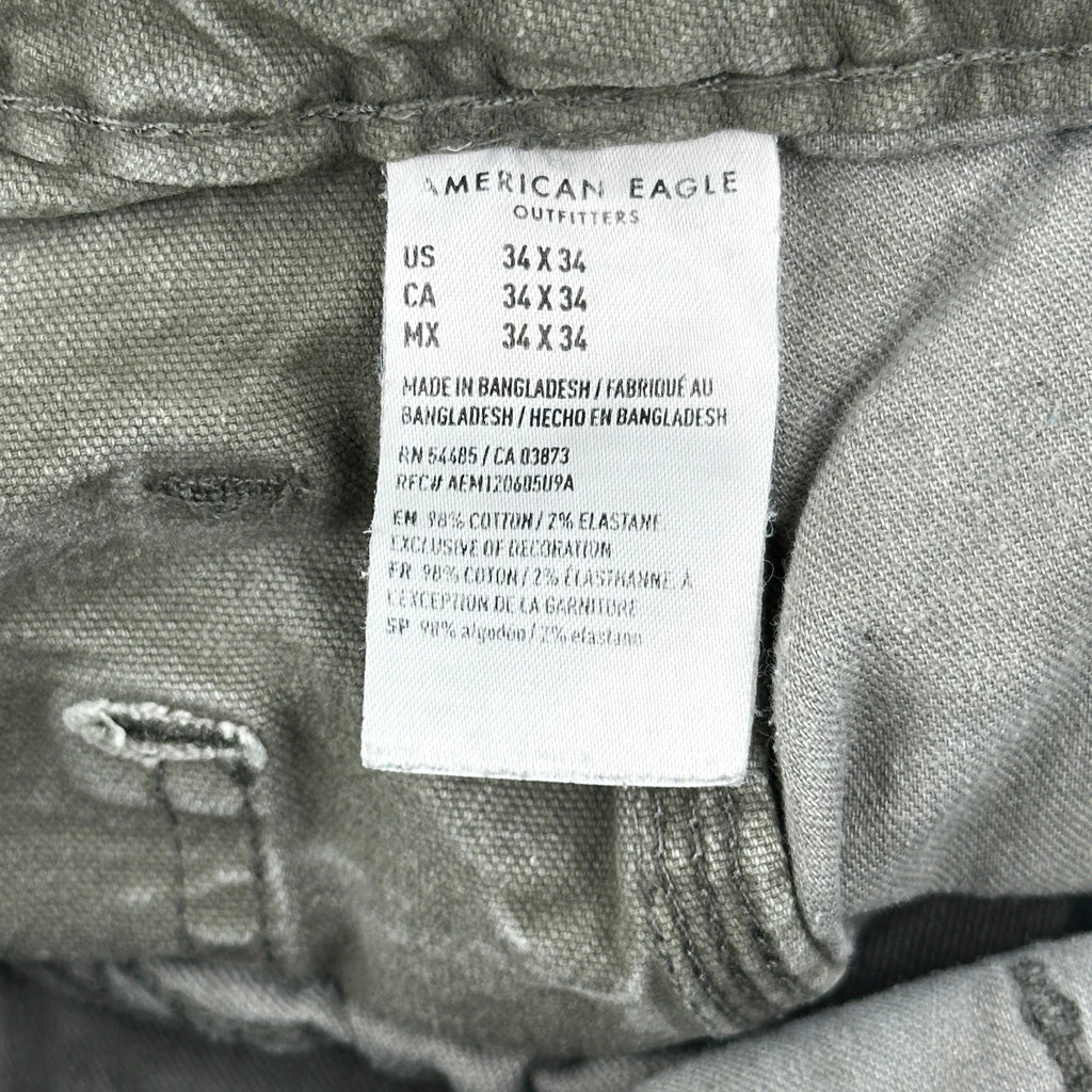 American Eagle Carpenter Trousers - 34W 30L Grey Cotton - Image 6