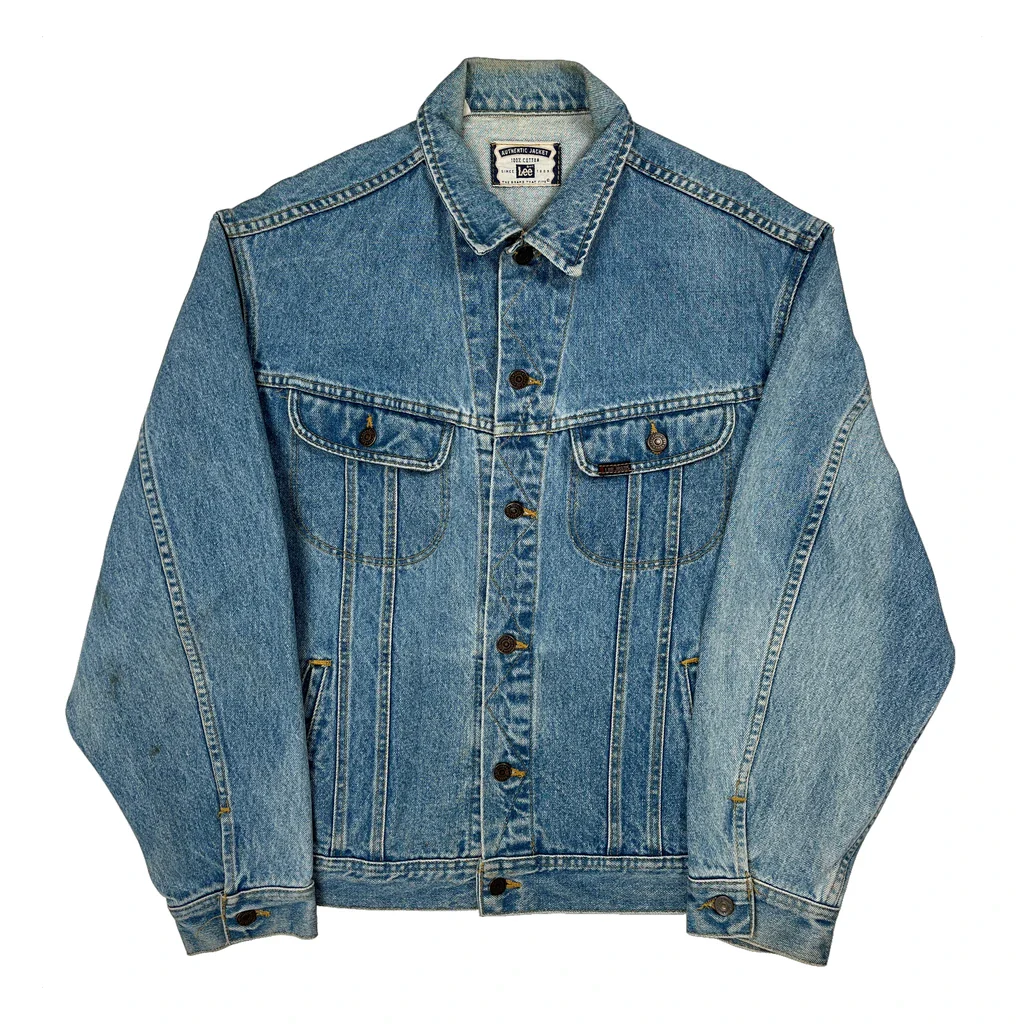 American Structural Metals Inc. Lee Graphic Denim Jacket - 3XL Blue Cotton