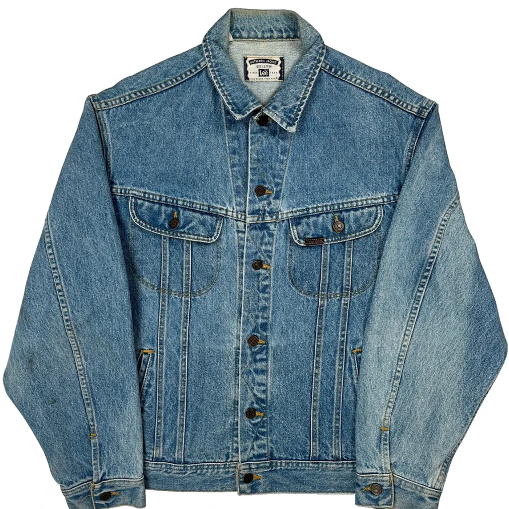 American Structural Metals Inc. Lee Graphic Denim Jacket - 3XL Blue Cotton - Image 5