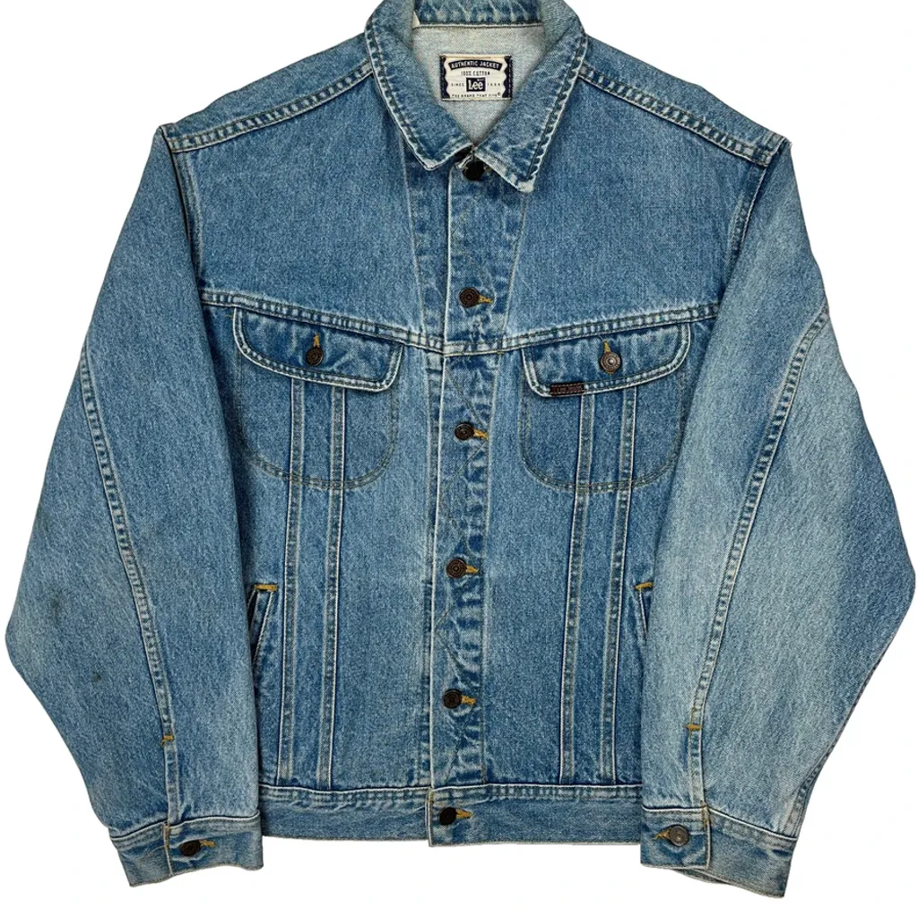 American Structural Metals Inc. Lee Graphic Denim Jacket - 3XL Blue Cotton - Image 6