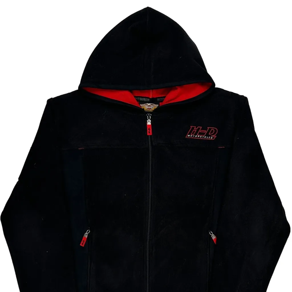 An American Legend Harley Davidson Hoodie - Large Black Polyester - Image 5