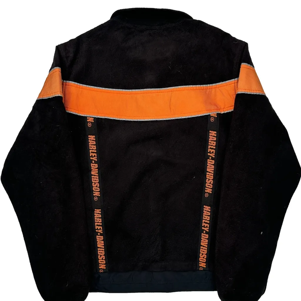 An American Legend Harley Davidson Spellout Jacket - XL Black Polyester - Image 7