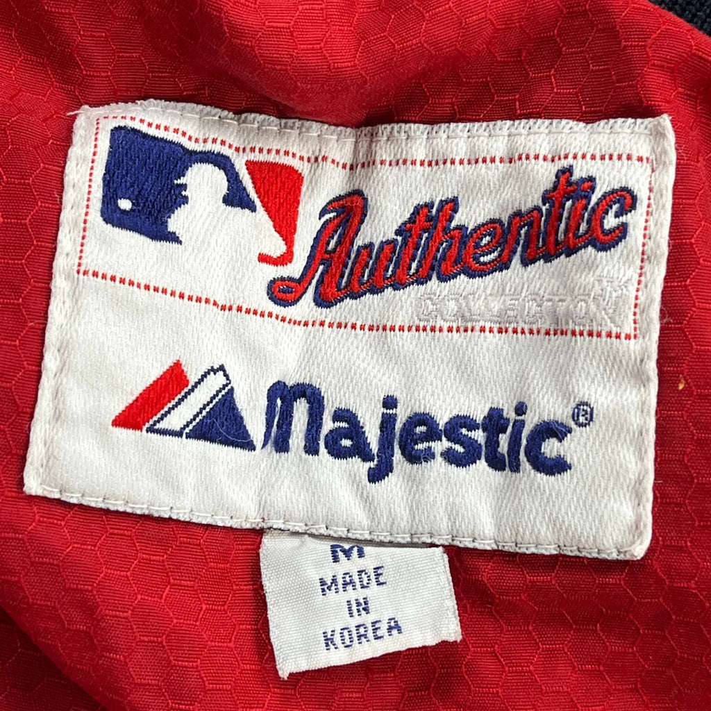 Angels Majestic Baseball Jacket - Medium Red Polyester - Image 3