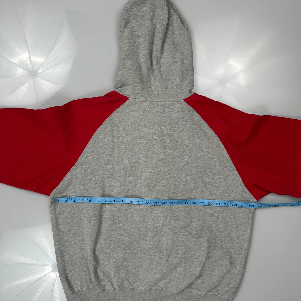 Angels Majestic Mlb Hoodie - XL Grey Cotton - Image 3