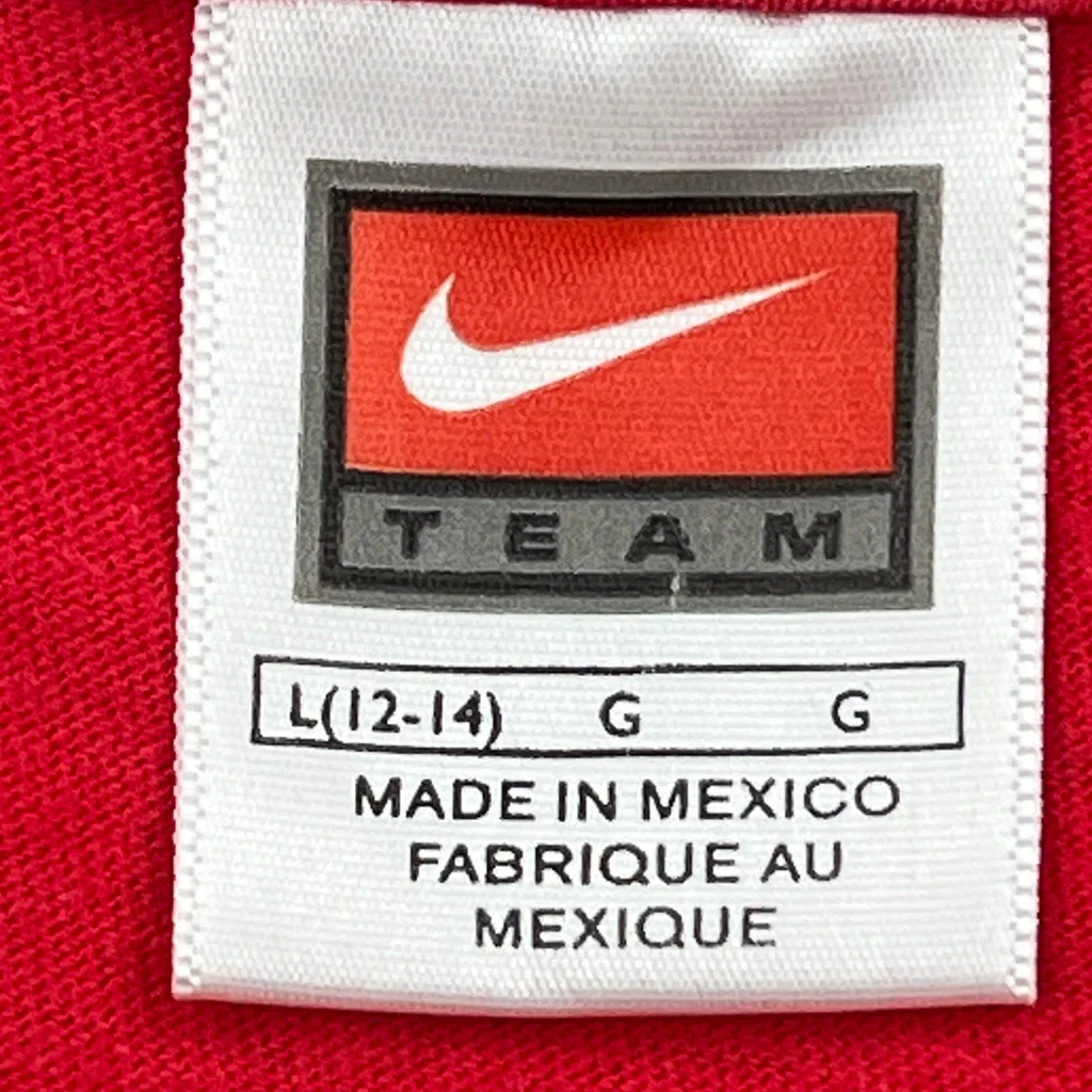 Angels Nike T-Shirt - Large Red Cotton - Image 3