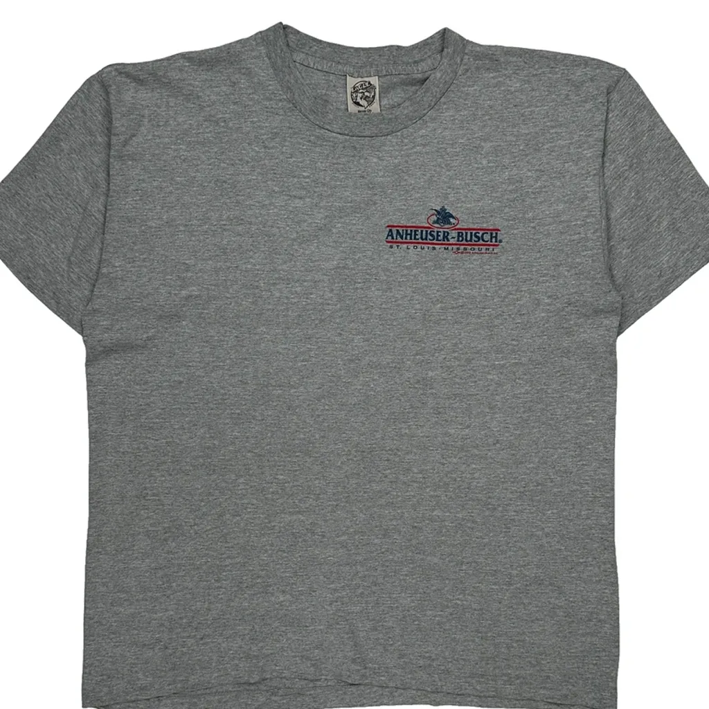 Anheuser-Busch Eagle Single Stitch T-Shirt - XL Grey Cotton - Image 4