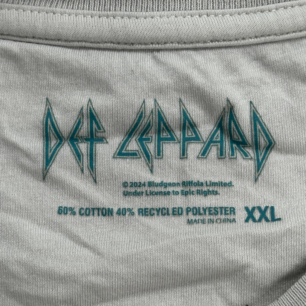Animal Def Leppard Band Sweatshirt - 2XL Cream Cotton Blend - Image 3
