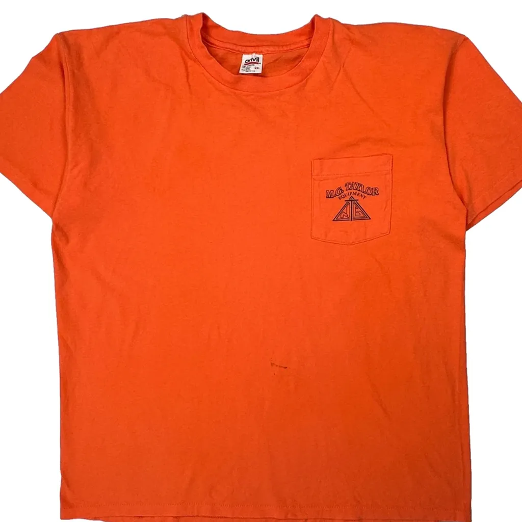 Anvil Single Stitch T-Shirt - 2XL Orange Cotton - Image 5