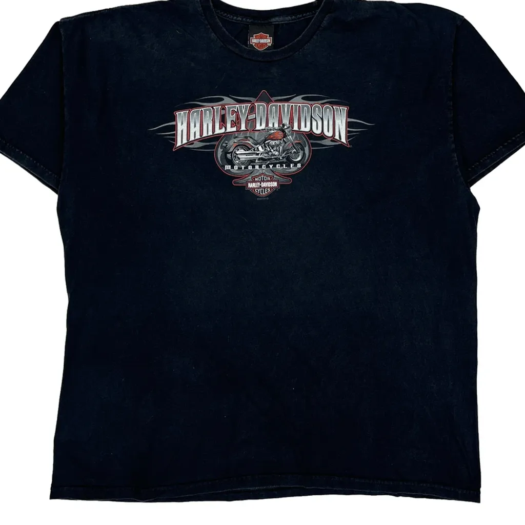 Apol'S Harley-Davidson Alexandria-Raymond Minnesota Harley Davidson Graphic T-Shirt - 2XL Black Cotton - Image 4