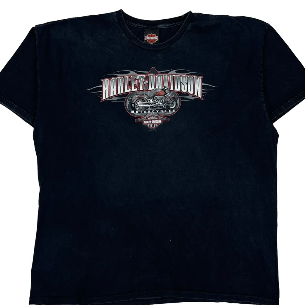 Apol'S Harley-Davidson Alexandria-Raymond Minnesota Harley Davidson Graphic T-Shirt - 2XL Black Cotton - Image 5