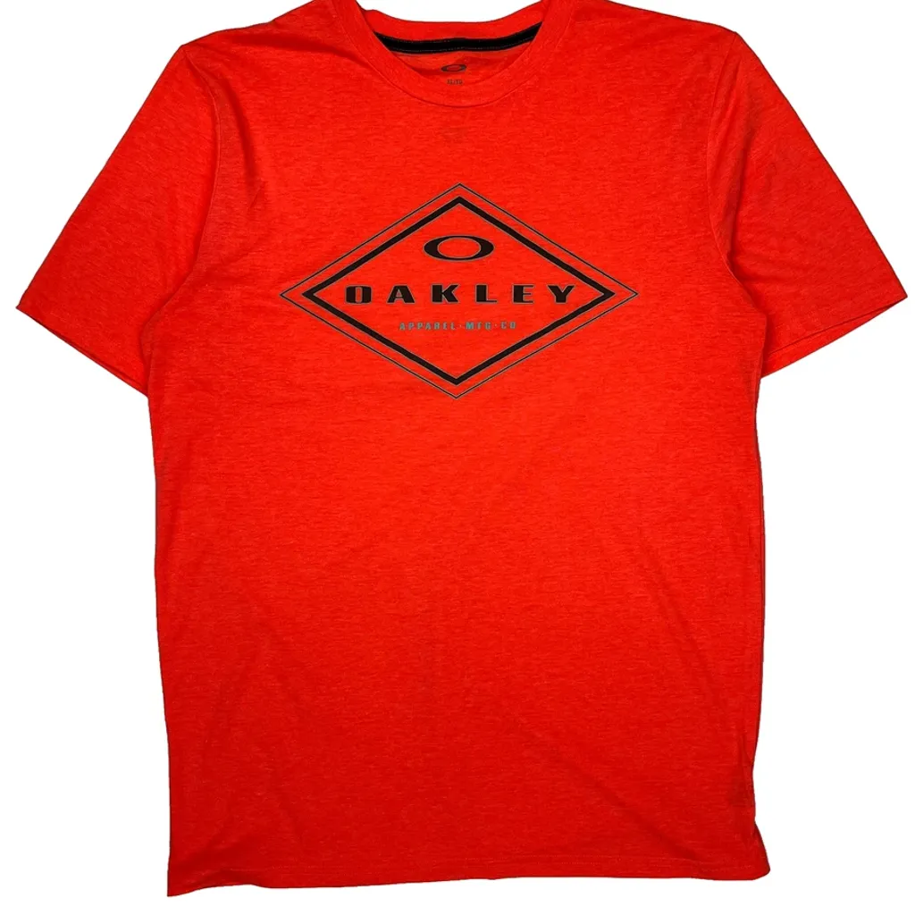Apparel Mfg Co Oakley T-Shirt - XL Red Cotton - Image 4