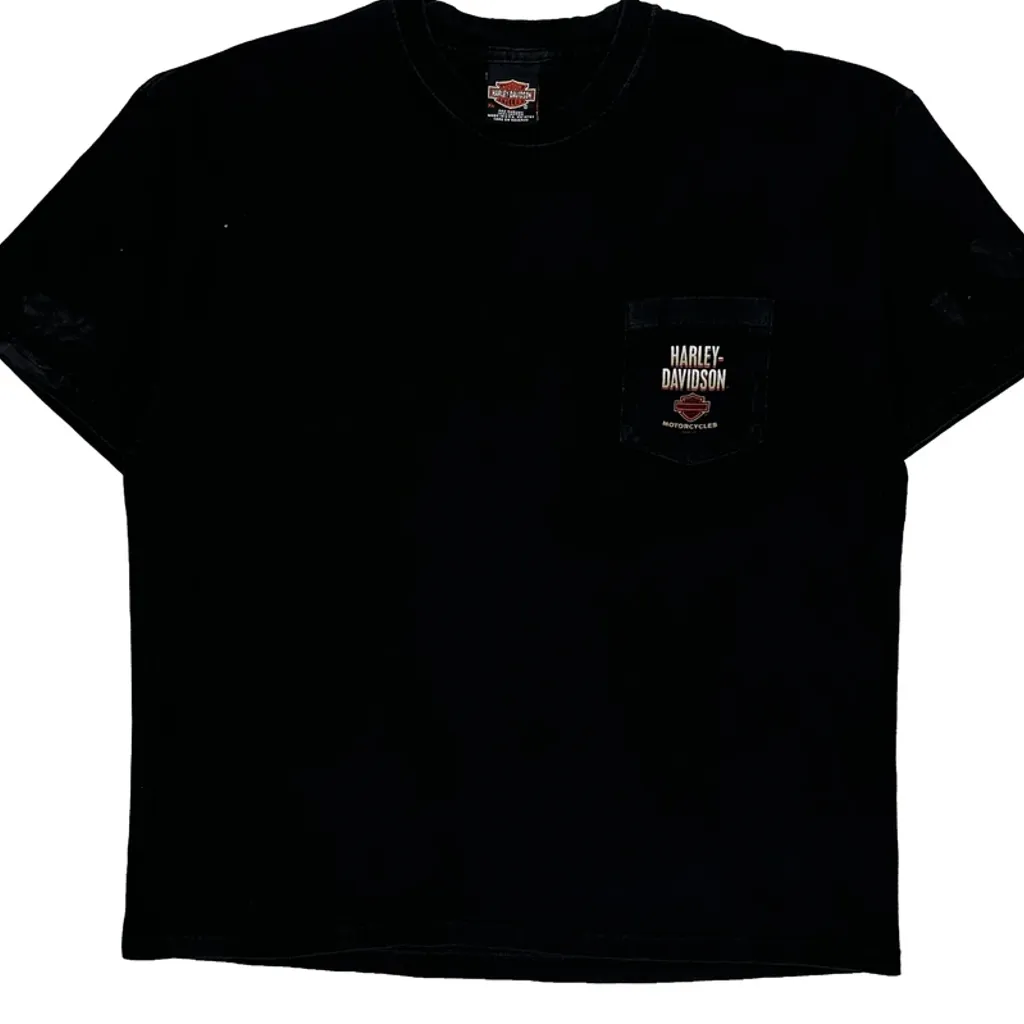Appleton, Wi Harley Davidson Graphic T-Shirt - XL Black Cotton - Image 5
