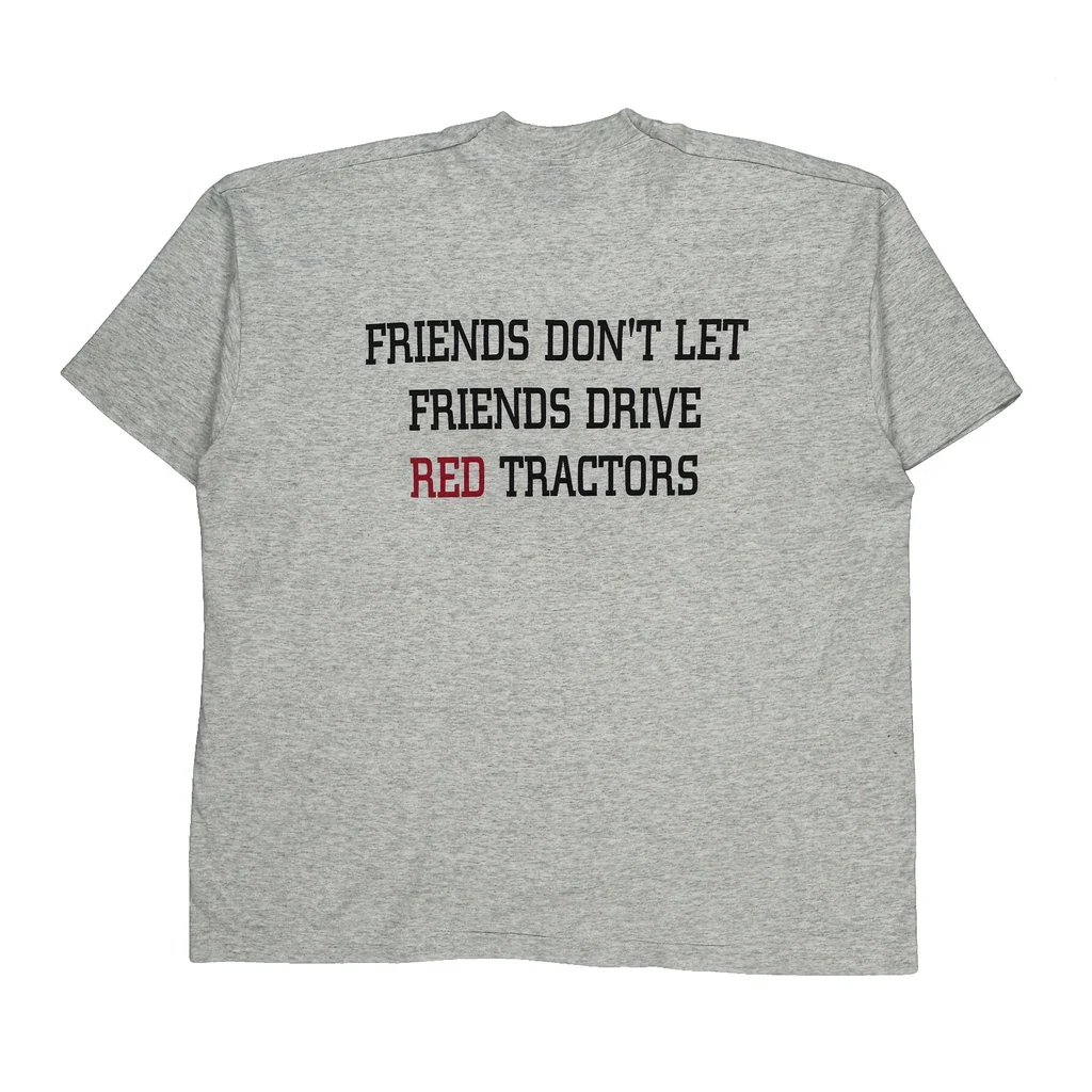 Arcadia Implement Inc Fruit Of The Loom Graphic T-Shirt - 2XL Gray Cotton Blend - Image 2