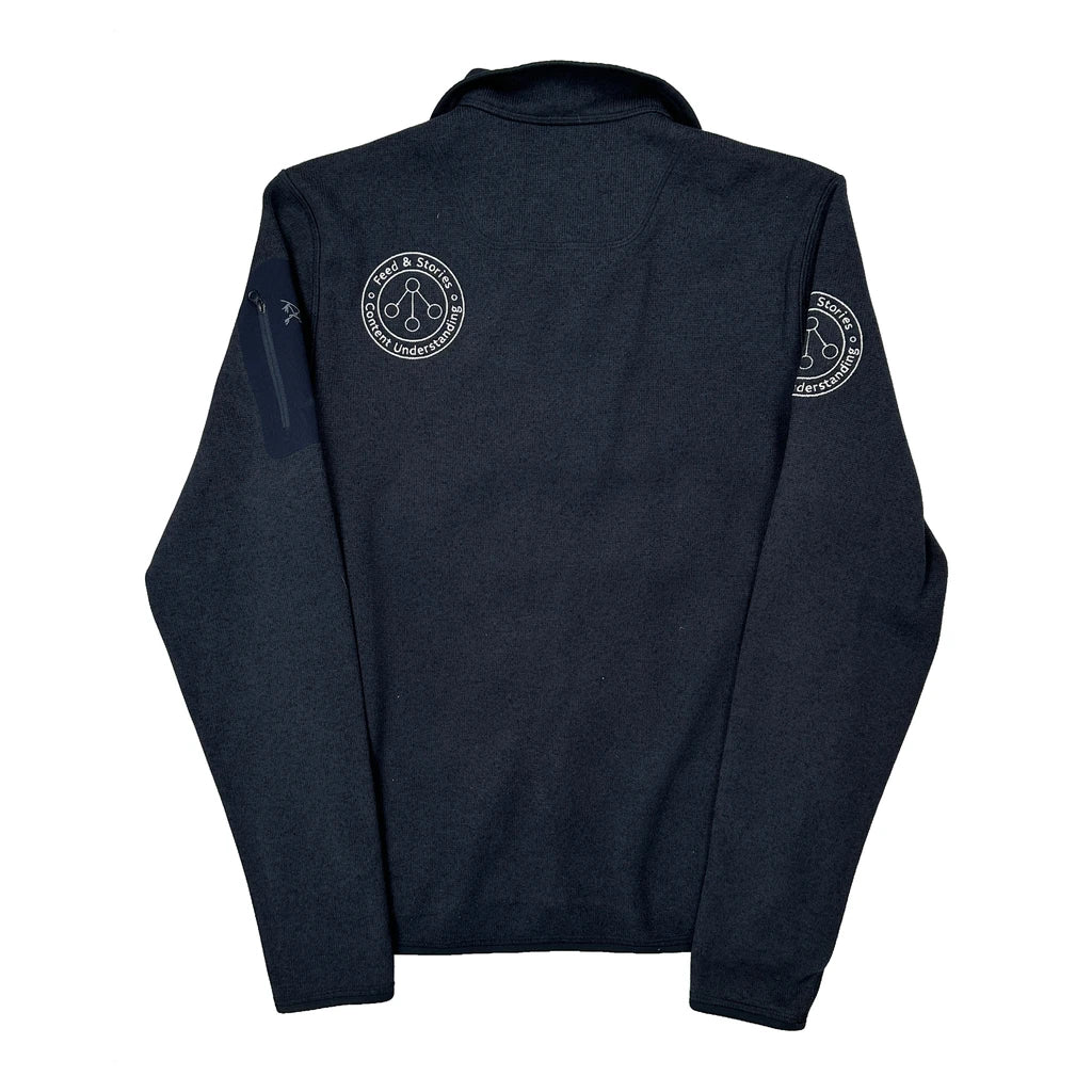 Arc''Teryx Covert Cardigan Zip Up Fleece Jacket - Medium Navy Polyester - Image 2